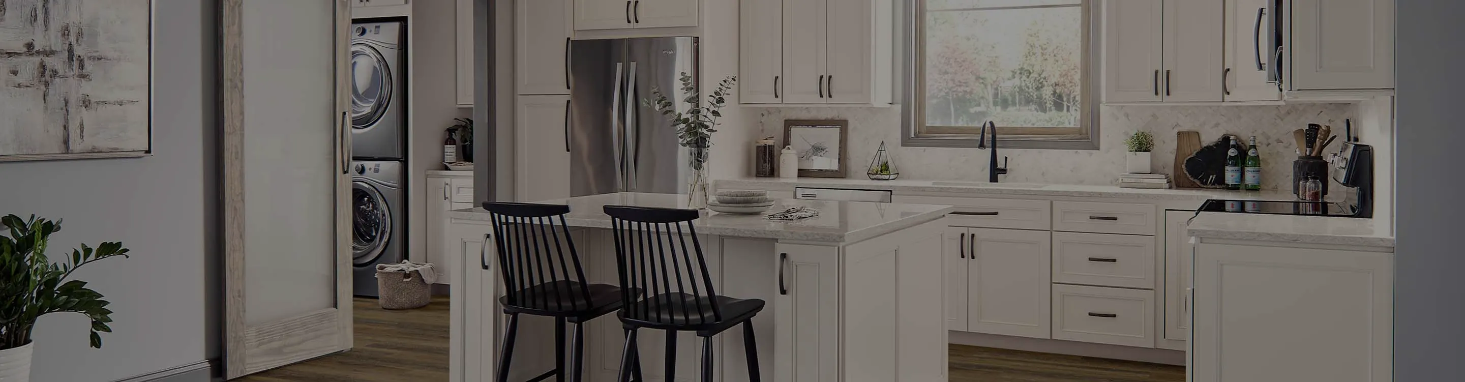 White cabinets installation in kitchen in Helena, MT